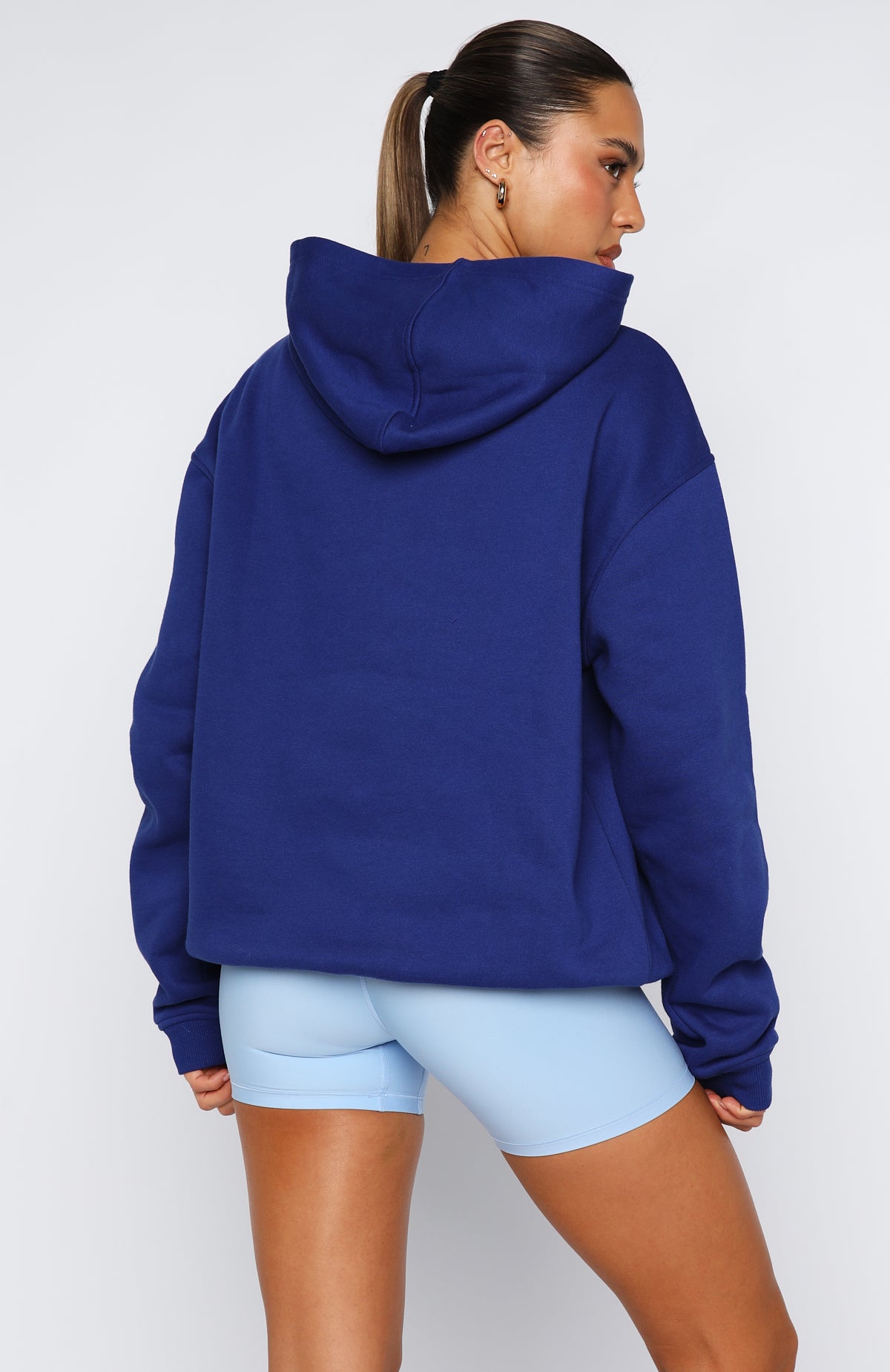 Winning Team Oversized Hoodie Electric Blue - Image 4