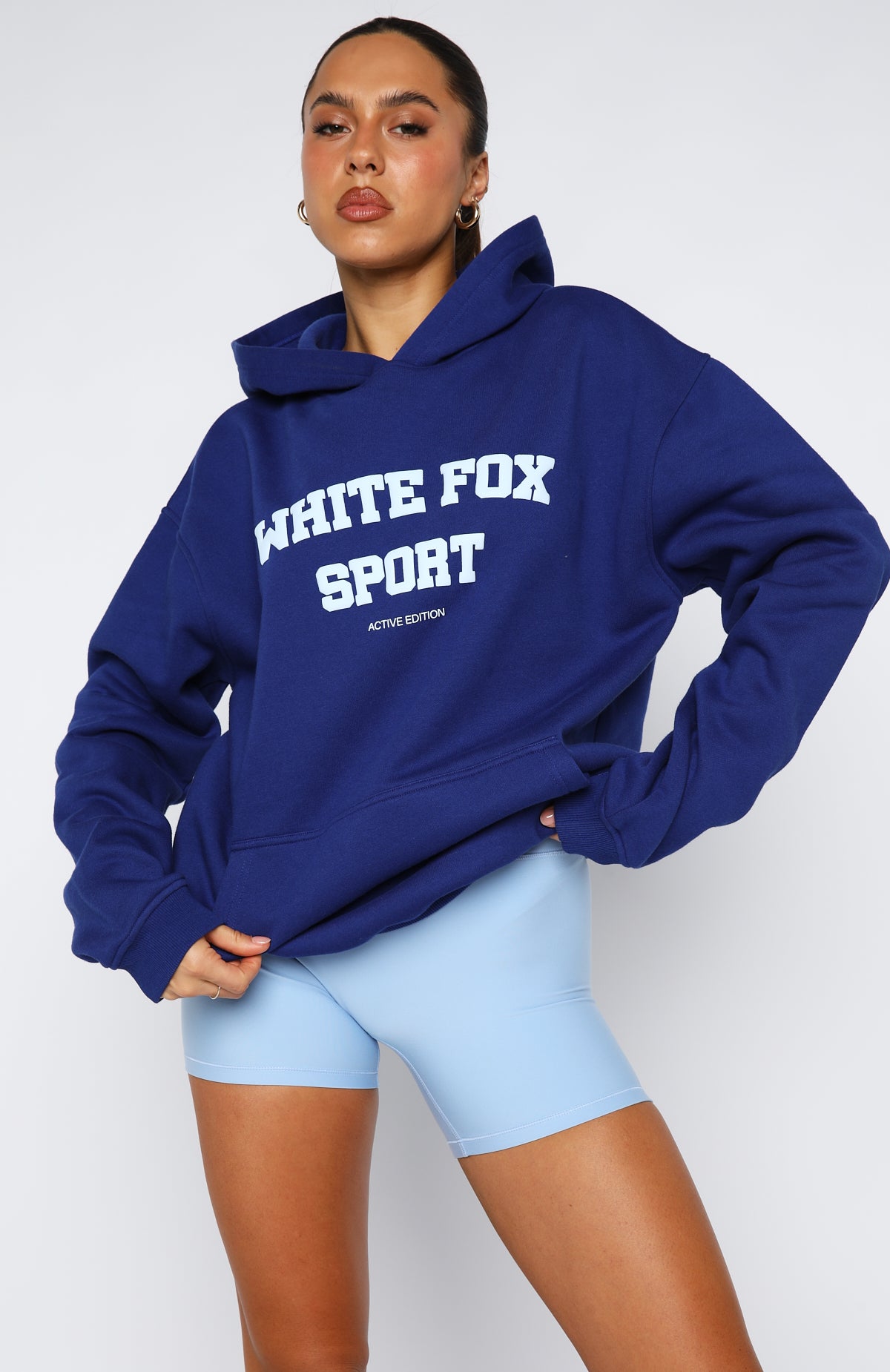 Winning Team Oversized Hoodie Electric Blue - Image 2