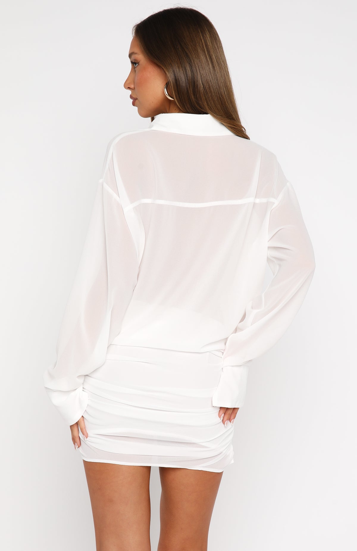 You'll Remember Me Mini Dress White - Image 4