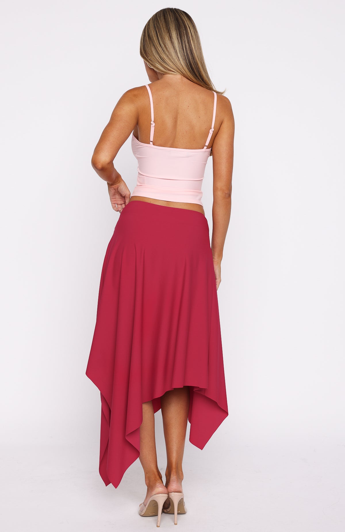 Free All Night Midi Skirt Berry - Image 4