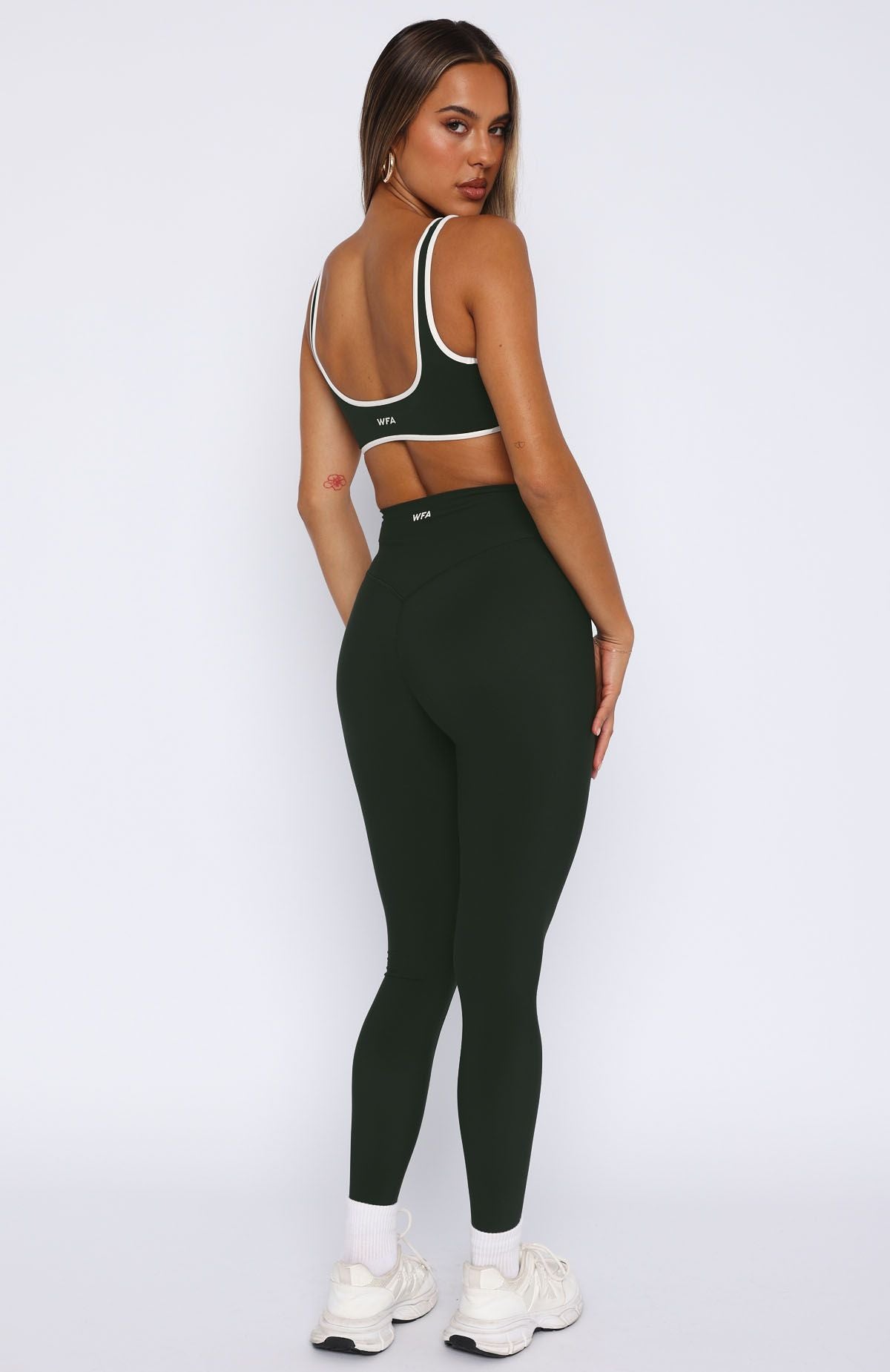 Go Getter High Waisted Leggings Forest - Image 4