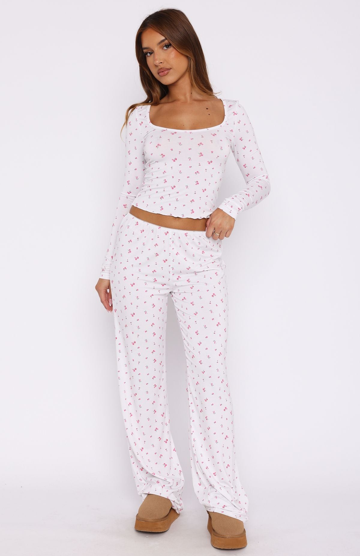 Dreamy Pyjama Pants Pink Blossom - Image 2