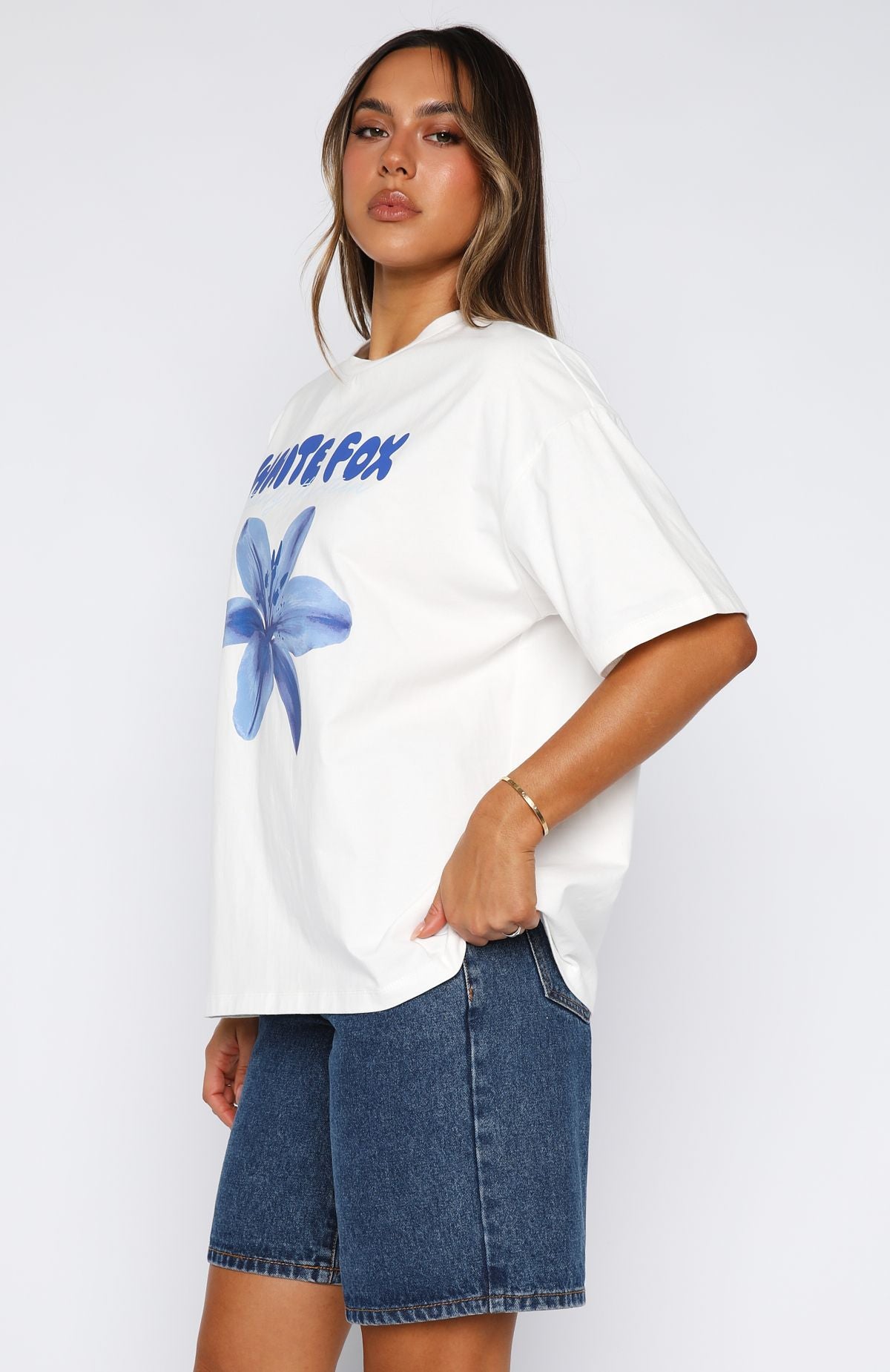 Got That Glow Oversized Tee White - Image 3