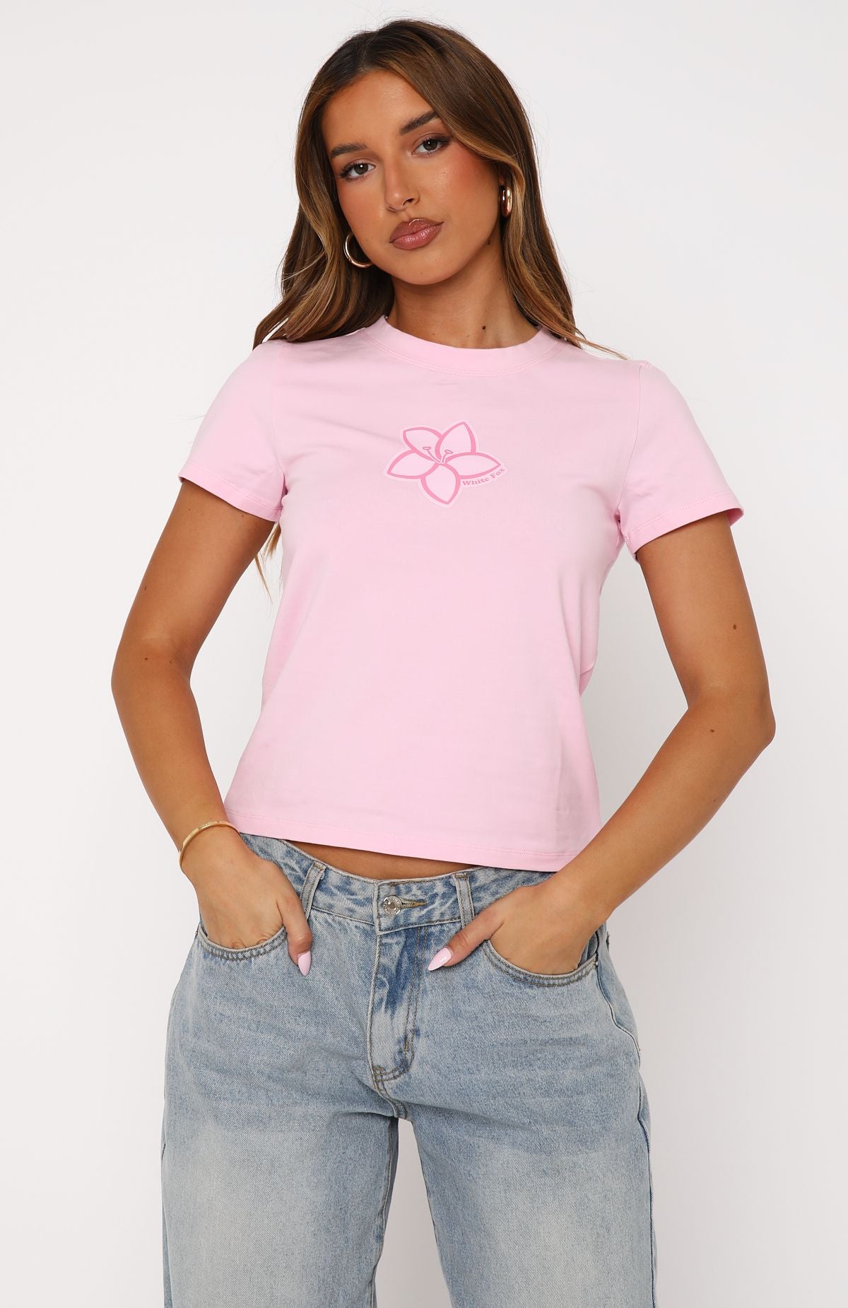 New Moment Relaxed Baby Tee Pink - Image 2