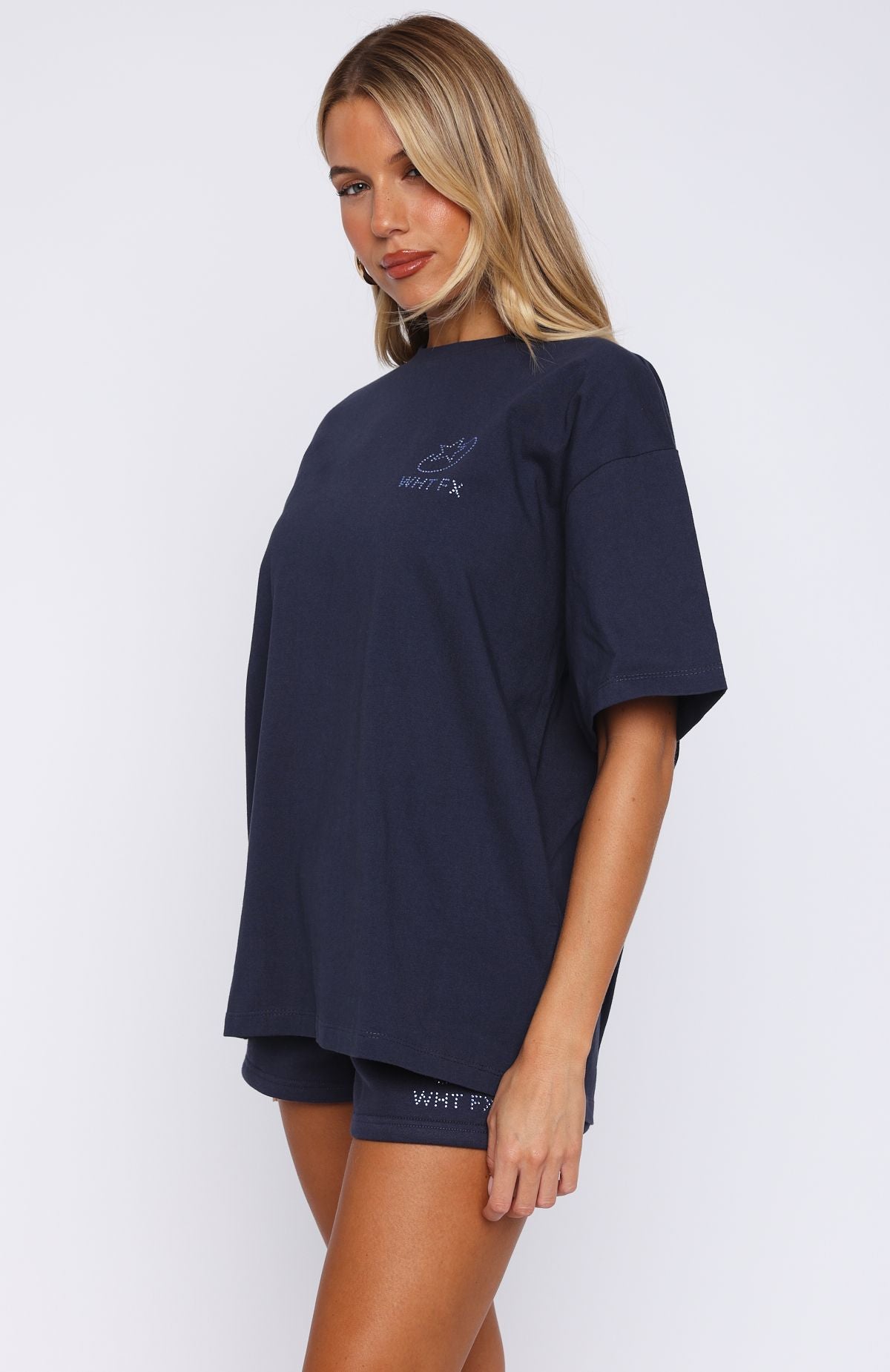 Always Shining Oversized Tee Navy - Image 3