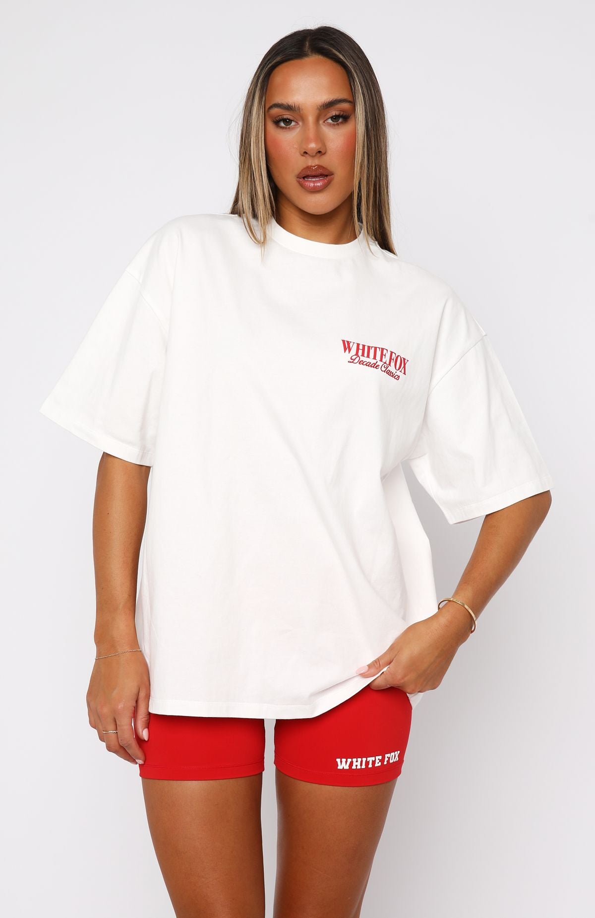Decade Classics Essential Oversized Tee White - Image 3
