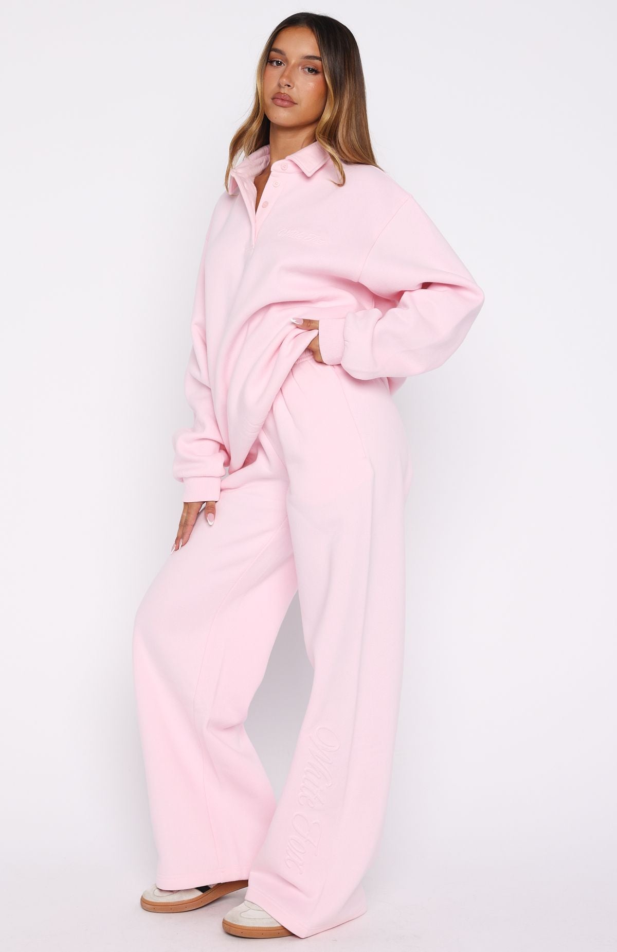 Chill Moves Wide Leg Sweatpants Pink - Image 3
