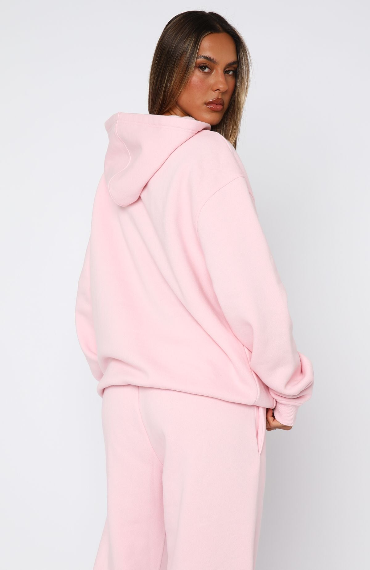 From The Archives Lexi Oversized Hoodie Pink - Image 4