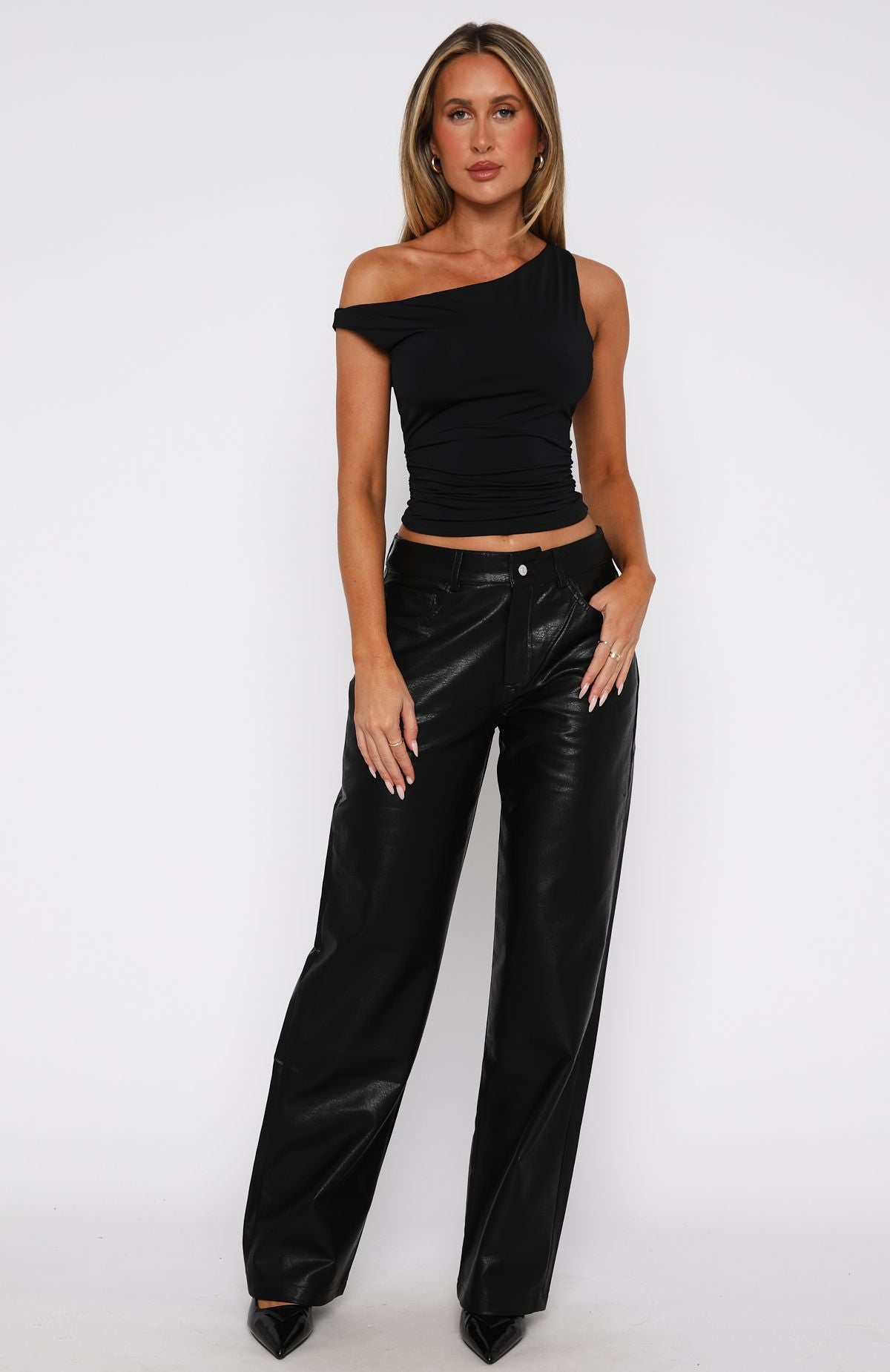Bring The Style PU Pants Black - Image 2